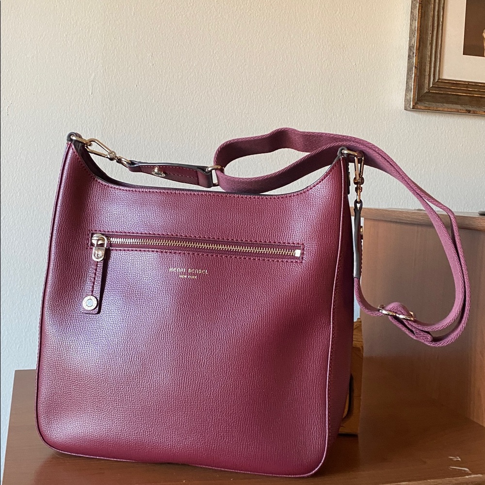 Henri Bendel Leather Shoulder Bag Crossbody - Picture 2 of 16